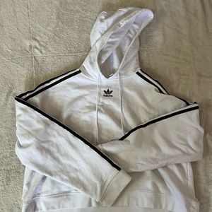 White adidas hoodie medium